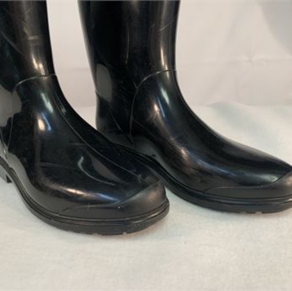 BURBERRY BLACK RAIN BOOTS - Picture 2 of 10
